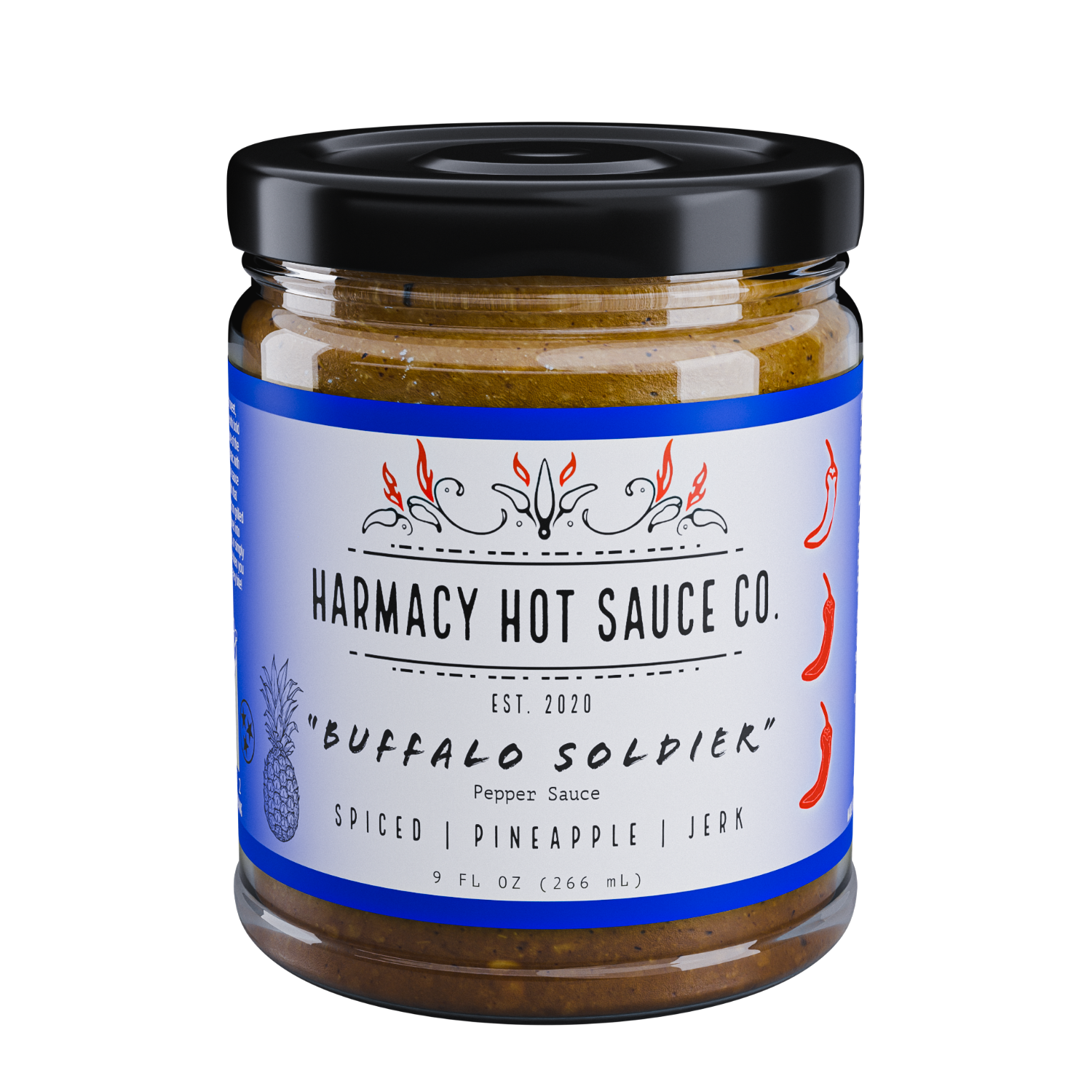 Buffalo Soldier - Pineapple Jerk (9oz) – Harmacy Hot Sauce Co.