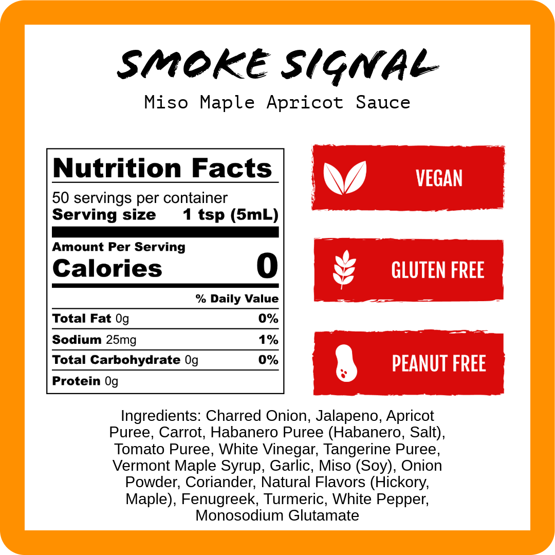 Smoke Signal - Miso Maple Apricot (9oz)