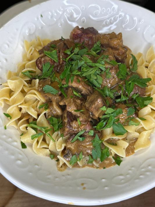 Brimstone Beef Stroganoff