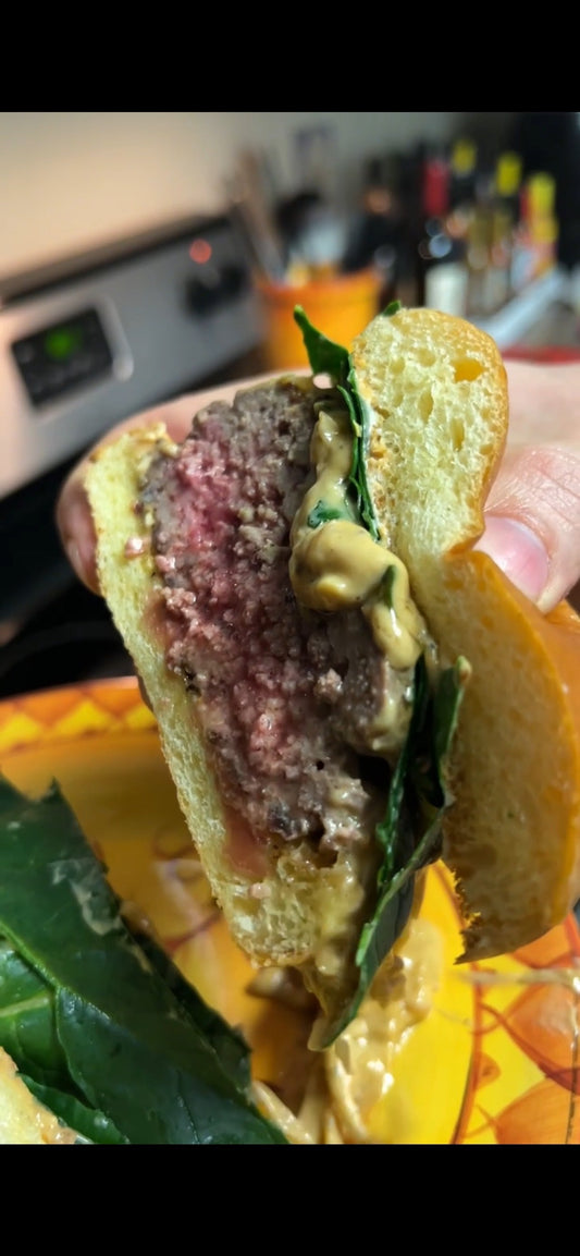 Brimstone Blue Cheese Onion Burgers
