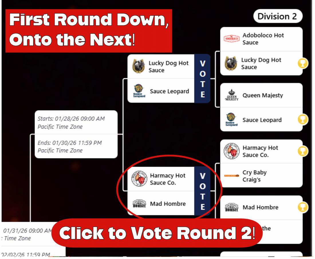 Round 2: Harmacy Continues in Best Hot Sauce Competition