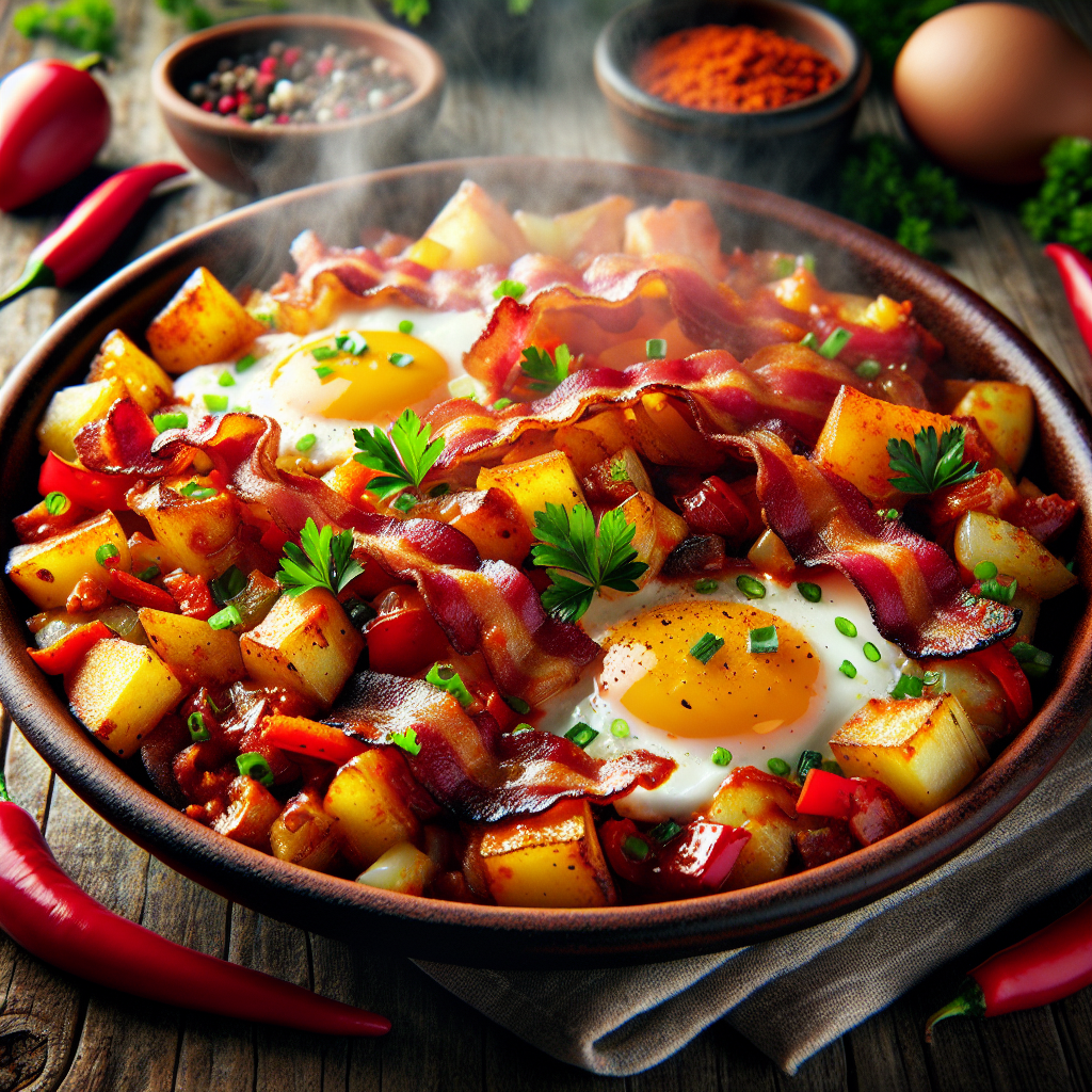 Buffalo Bacon and Egg Breakfast Hash | Franks Red Hot Recipes