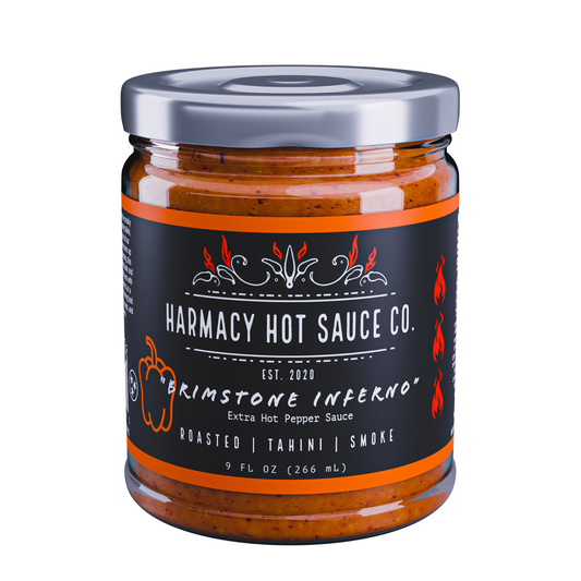 Brimstone Inferno - Extra Hot Roasted Red Pepper & Tahini (9oz)
