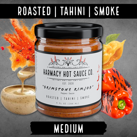 Brimstone Rimjob - Tahini & Roasted Red Pepper Sauce (9oz)