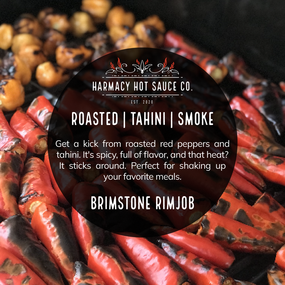 "Brimstone Rimjob" Tahini & Roasted Red Pepper Sauce (9oz) Harmacy