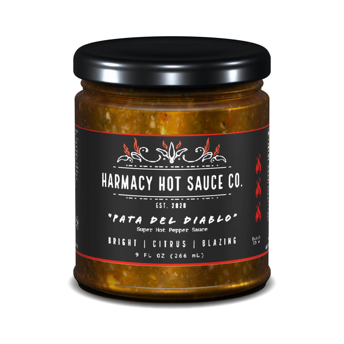 "Pata del Diablo" Super-Hot Tomatillo & Clementine Pepper Sauce (9oz)