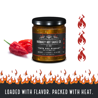 "Pata del Diablo" Super-Hot Tomatillo & Clementine Pepper Sauce (9oz)