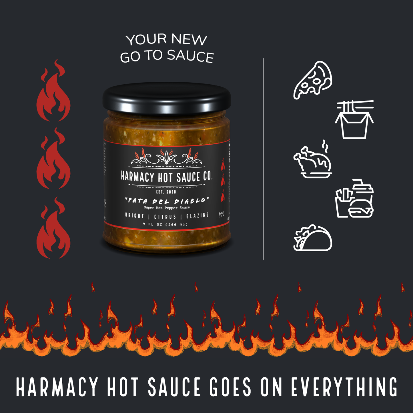 Pata del Diablo (9oz) - Extra Hot Triple Sauce Value Pack