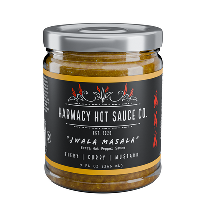 Jwala Masala - Extra Hot Curry Mustard Pepper Sauce (9oz)