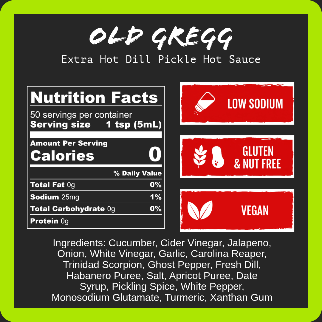 Old Gregg - Extra Hot Dill Pickle (9oz)